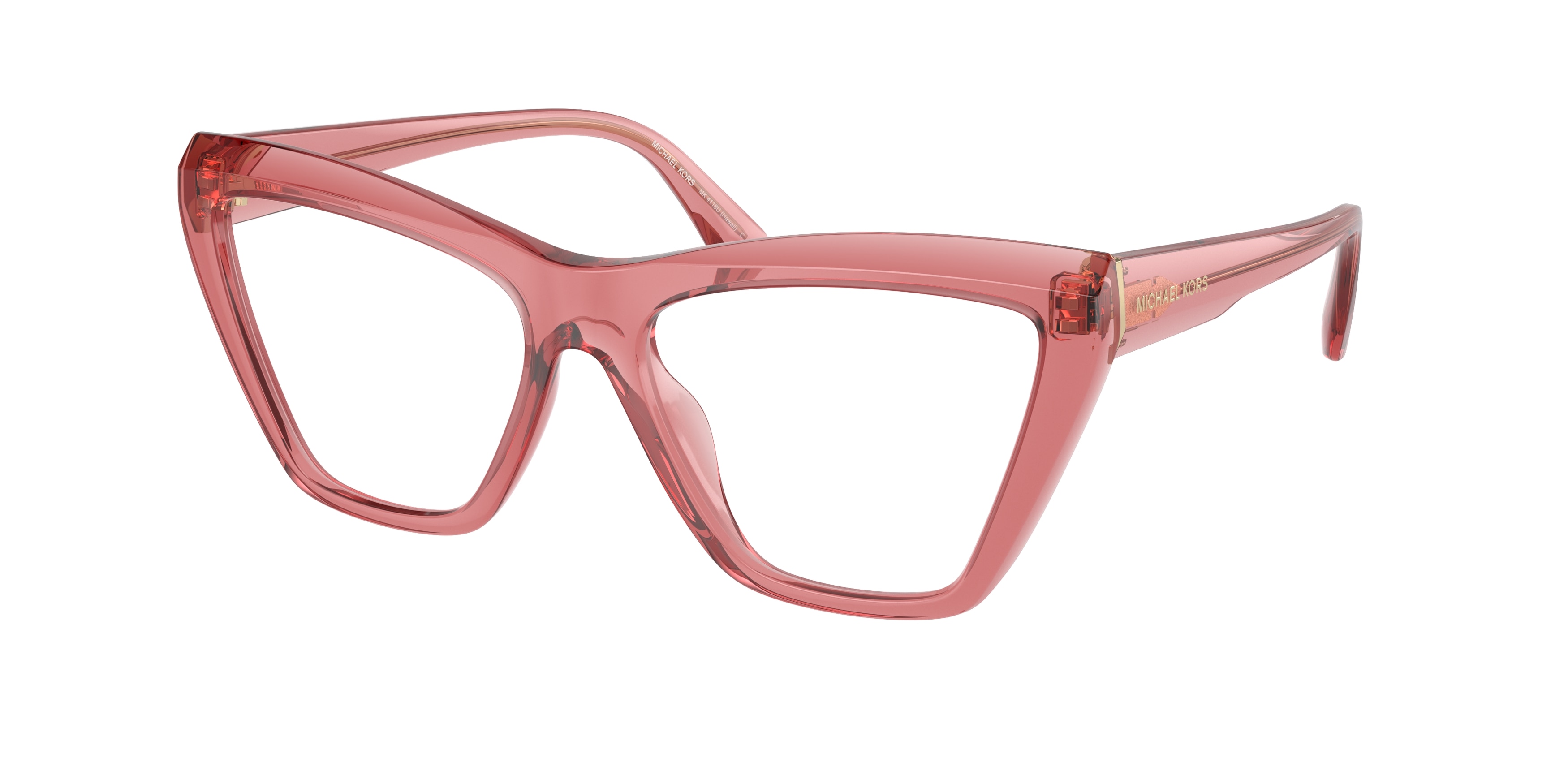 Michael Kors Woman MK4118U HAWAII 3970 Vista frames Injected Pink Transparent Cat Eye Normal-image